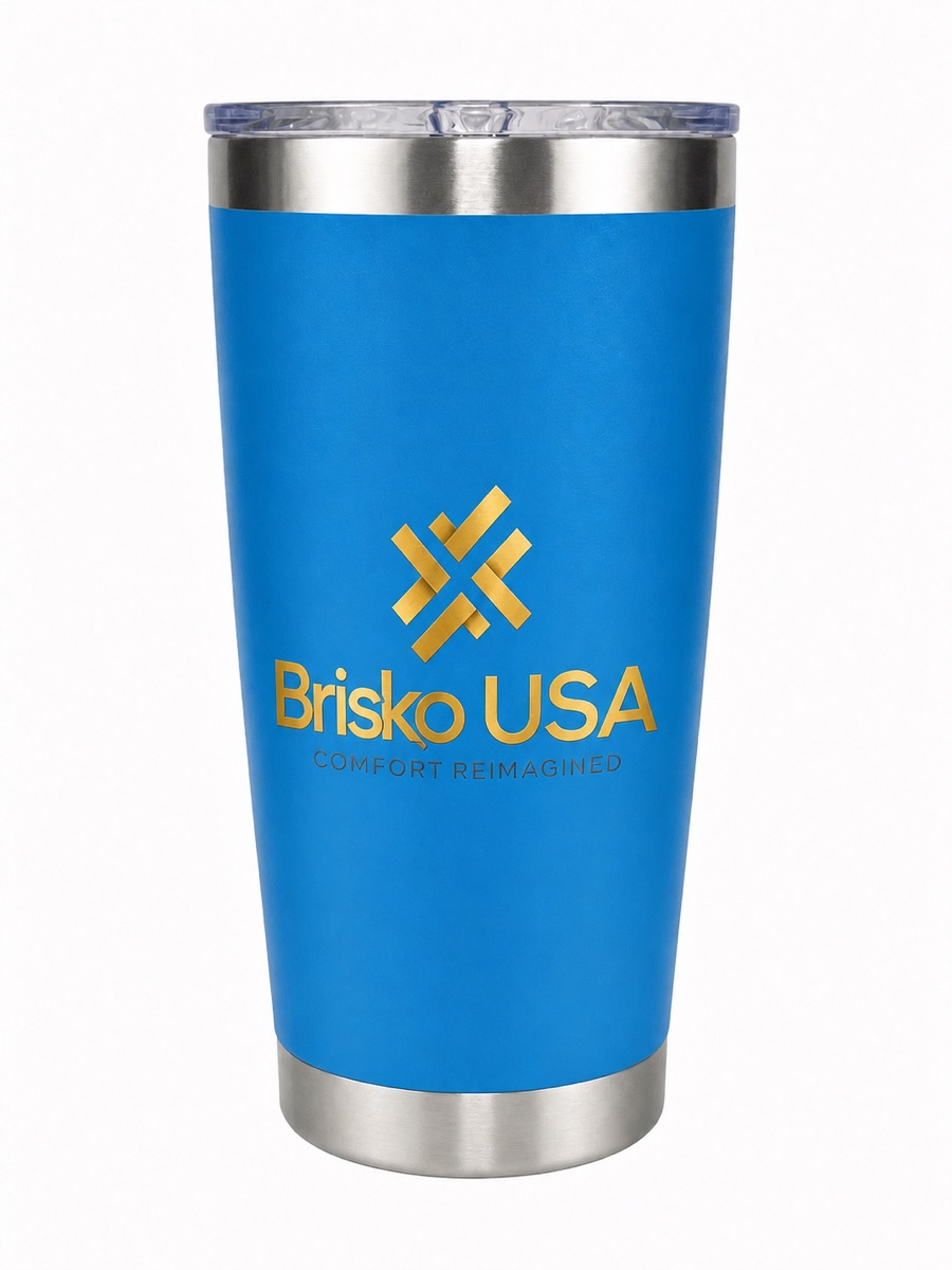 Blue Brisko USA 20 ounce tumbler